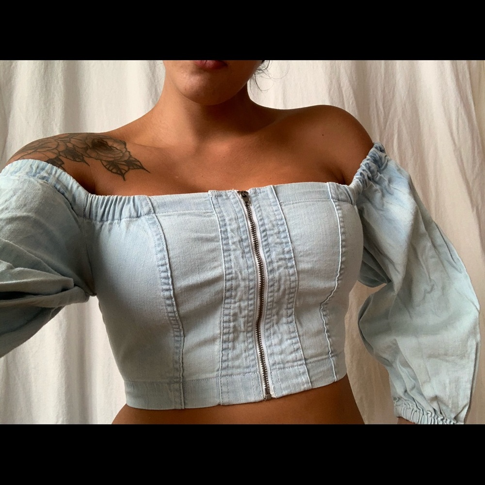 Urban Outfitters BDG Denim Crop Top
